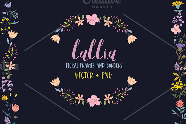 Lallia Floral clip art set