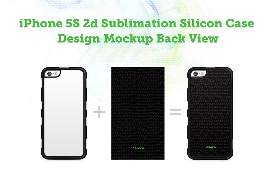iPhone 5s 2d Silicon Case Mock-up