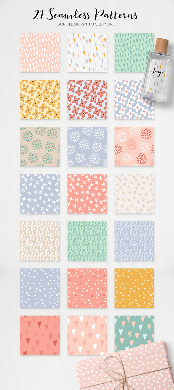 21 seamless patterns in Patterns - product preview 1