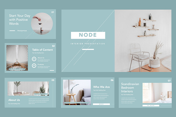 Node Furniture Keynote Presentation in Keynote Templates - product preview 1
