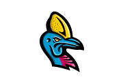 Cassowary Head Mascot