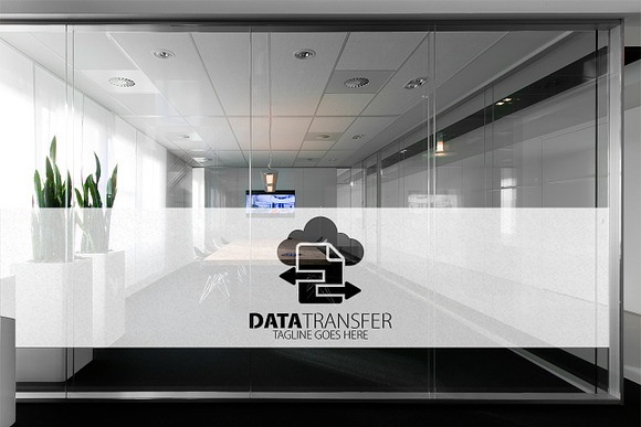 Cloud Data Transfer Logo in Logo Templates - product preview 2
