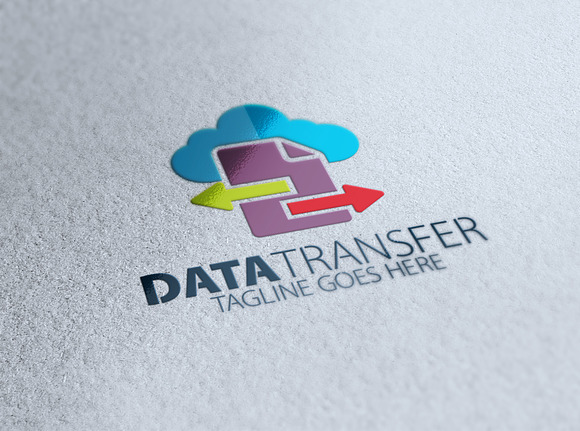 Cloud Data Transfer Logo in Logo Templates - product preview 4