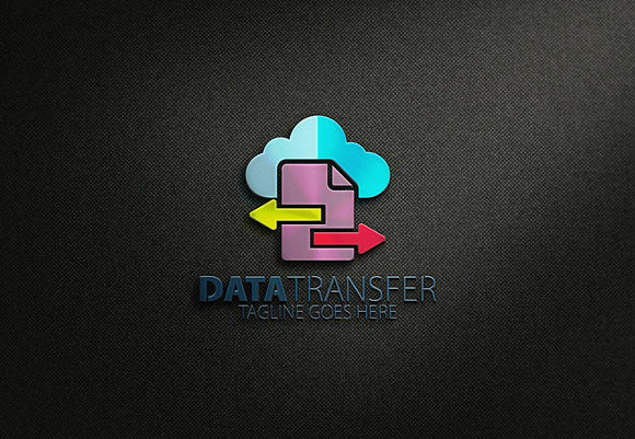 Cloud Data Transfer Logo in Logo Templates - product preview 7