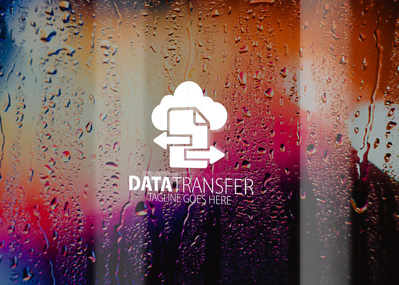 Cloud Data Transfer Logo in Logo Templates - product preview 8
