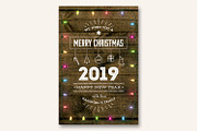 Cute Christmas and New Year Card V03