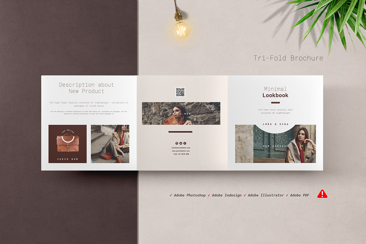 Square Fashion Brochure in Brochure Templates - product preview 8