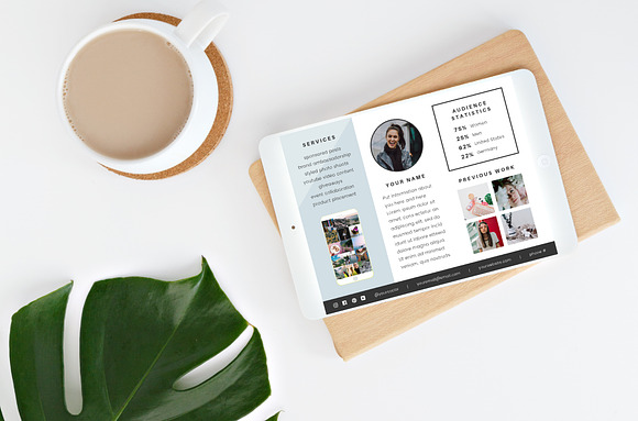 Blogger Media Kit in Resume Templates - product preview 1