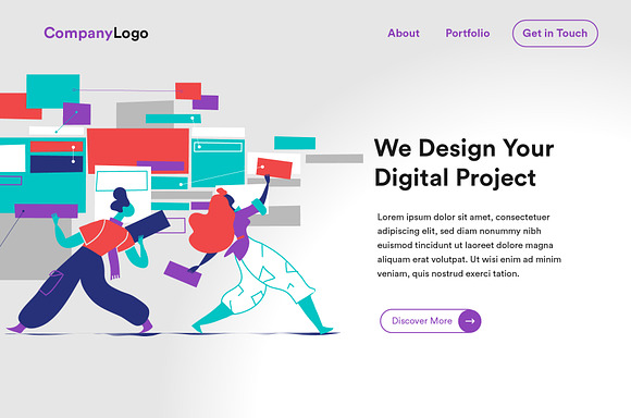 Digital Startup | Homepage Templates in Illustrations - product preview 4