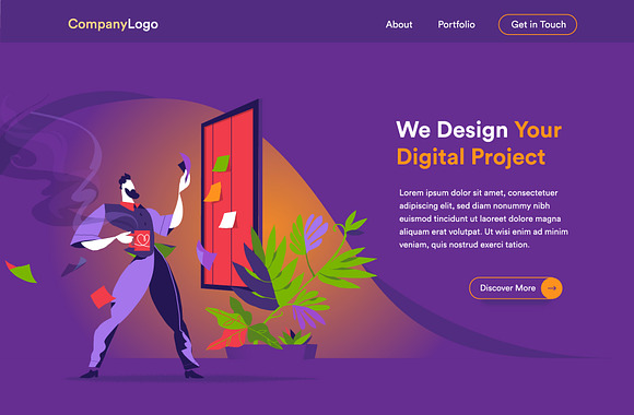 Digital Startup | Homepage Templates in Illustrations - product preview 7
