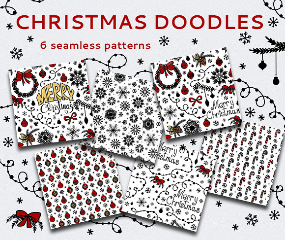 Christmas Seamless Patterns in Patterns - product preview 1