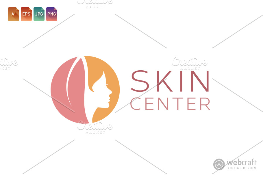 Beauty Dermatology Logo Template 6