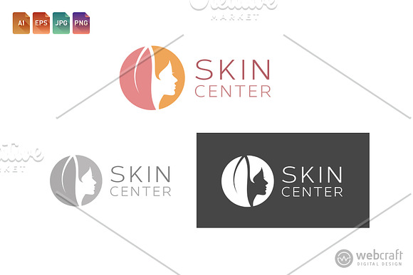 Beauty Dermatology Logo Template 6 in Logo Templates - product preview 1