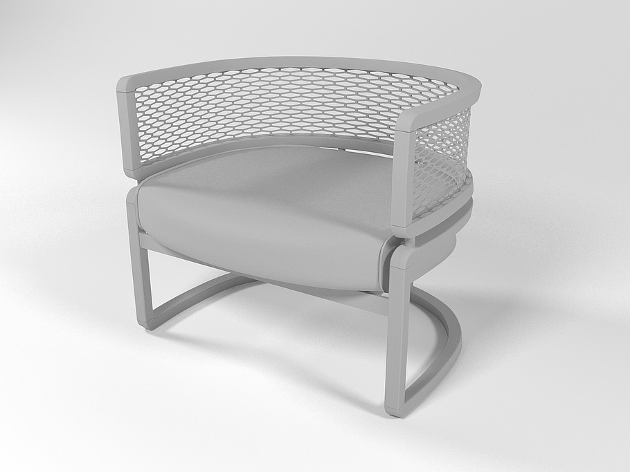 Armchair 0511 in Furniture - product preview 10