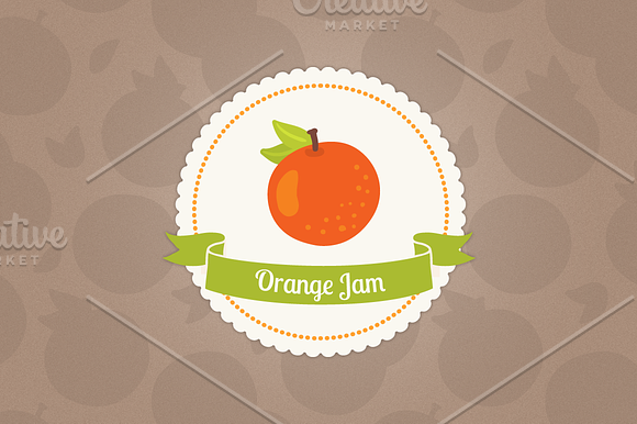 Orange jam in Patterns - product preview 2