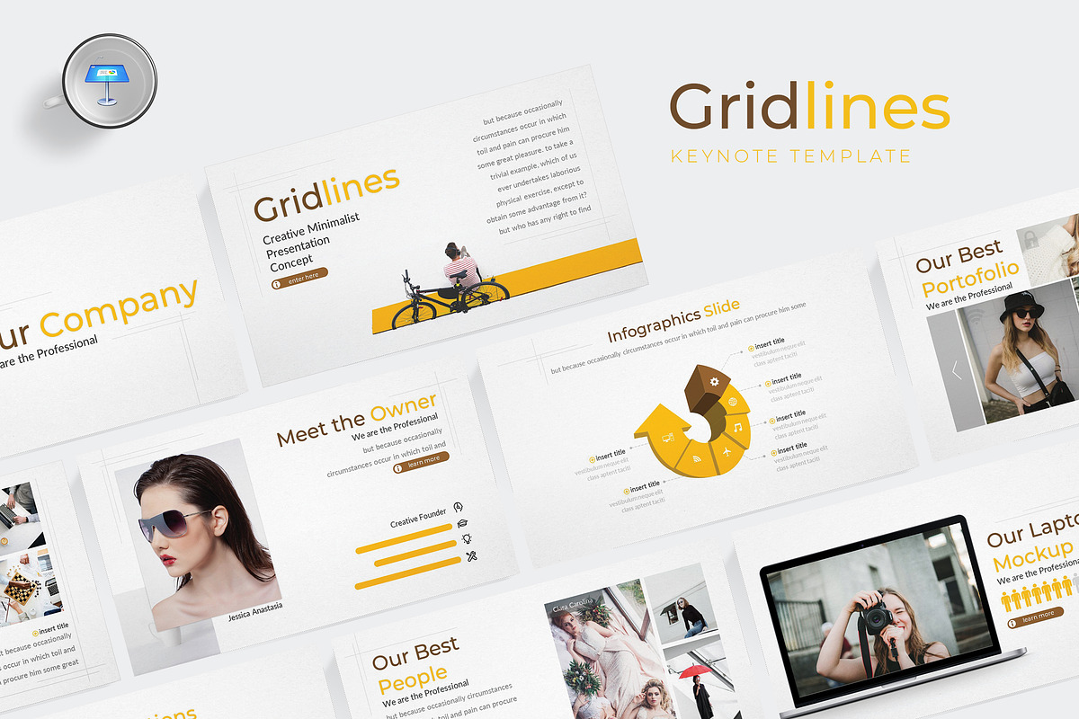 Gridlines - Keynote Template in Keynote Templates - product preview 8