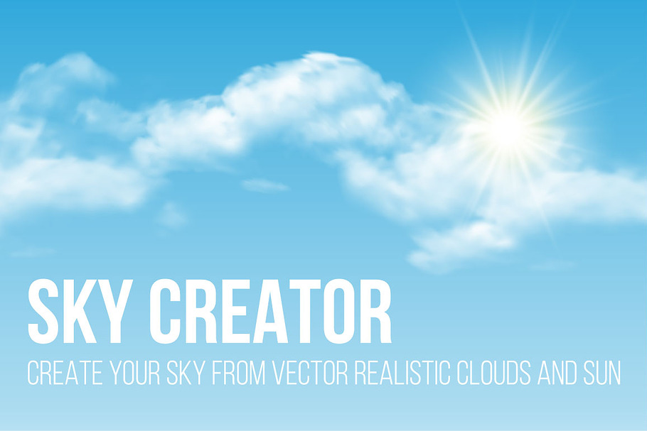 Sky Creator for Adobe Illustrator in Photoshop Brushes - product preview 8