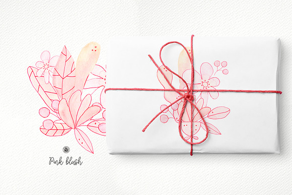 Pink Blush Flowers in Illustrations - product preview 3