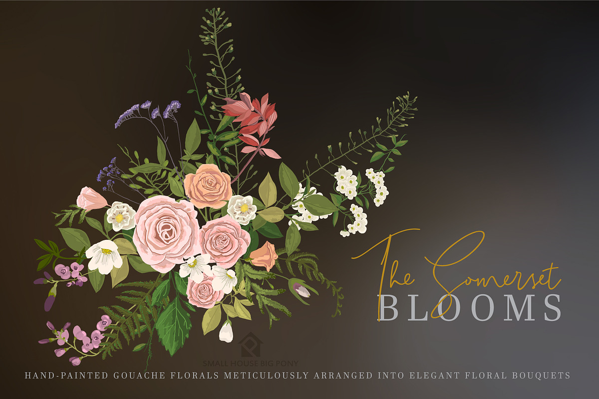 The Somerset Blooms - Clip Arts Set in Illustrations - product preview 8