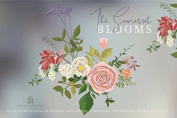 The Somerset Blooms - Clip Arts Set in Illustrations - product preview 2