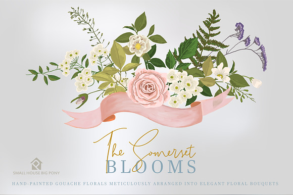 The Somerset Blooms - Clip Arts Set in Illustrations - product preview 4