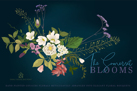 The Somerset Blooms - Clip Arts Set in Illustrations - product preview 5
