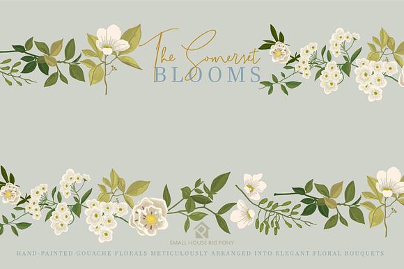 The Somerset Blooms - Clip Arts Set in Illustrations - product preview 7
