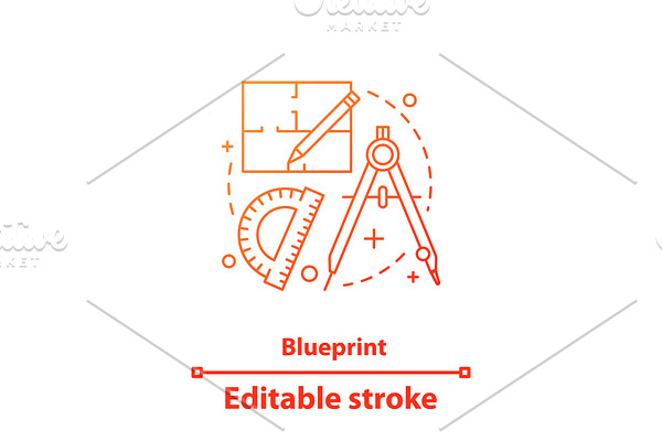 Blueprint concept icon