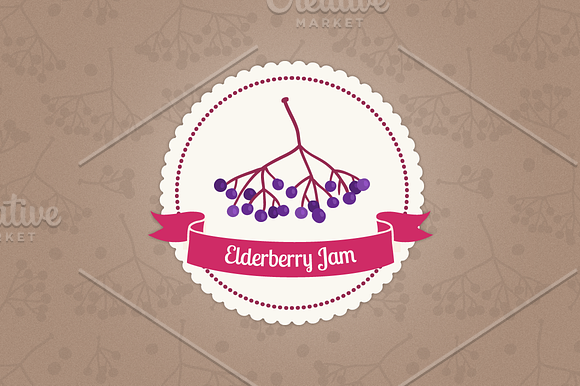 Elderberry jam in Patterns - product preview 2