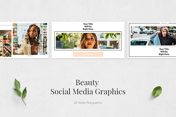 Beauty Twitter Posts in Twitter Templates - product preview 1