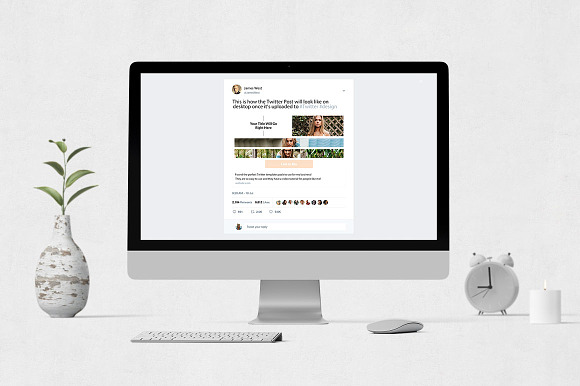 Beauty Twitter Posts in Twitter Templates - product preview 3