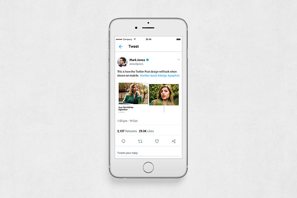 Beauty Twitter Posts in Twitter Templates - product preview 5