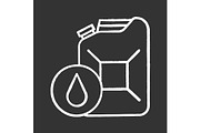 Steel jerry can chalk icon