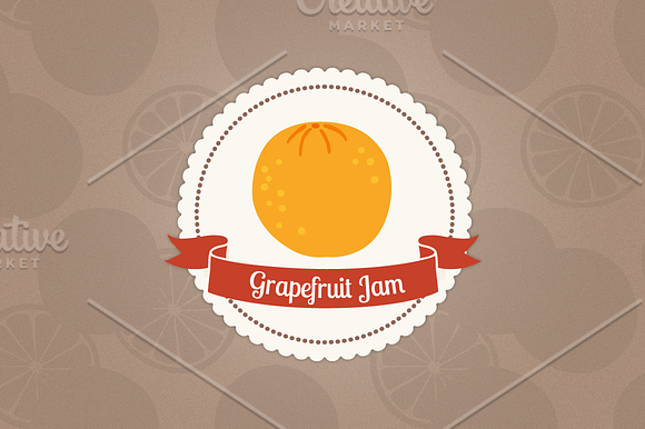 Grapefruit jam in Patterns - product preview 2