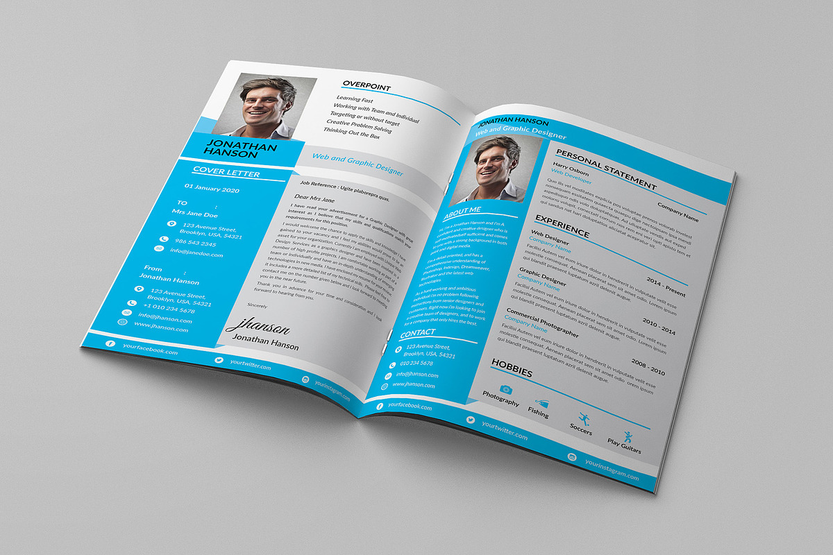 Civy - A4 Resume Template in Resume Templates - product preview 8
