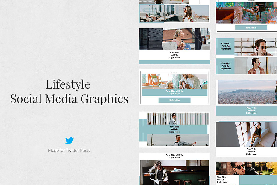 Lifestyle Twitter Posts in Twitter Templates - product preview 8