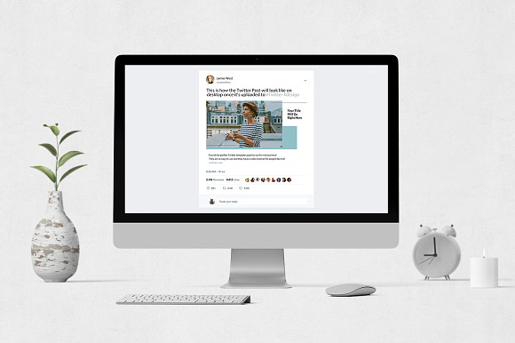 Lifestyle Twitter Posts in Twitter Templates - product preview 3