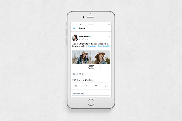 Lifestyle Twitter Posts in Twitter Templates - product preview 5
