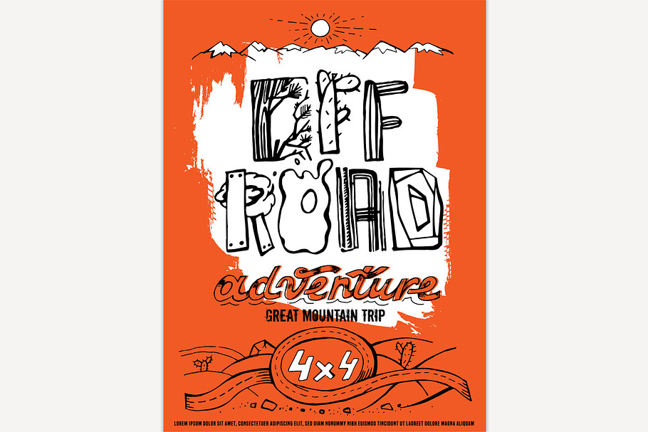Extreme off-road poater in Illustrations - product preview 8