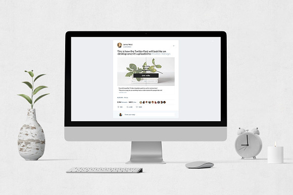 Minimal Twitter Posts in Twitter Templates - product preview 3