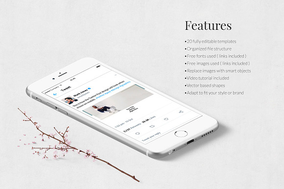 Shop Twitter Posts in Twitter Templates - product preview 2