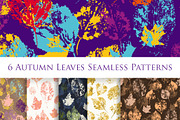 Autumn Leaves Seamless Patterns
