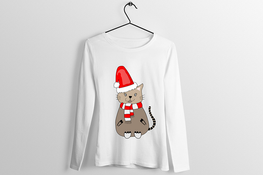 Christmas T Shirt Design Art in Illustrations - product preview 8