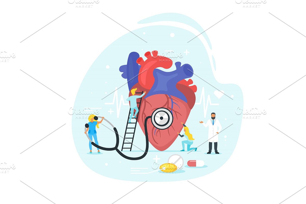 Heart treatment concept. in Illustrations - product preview 8