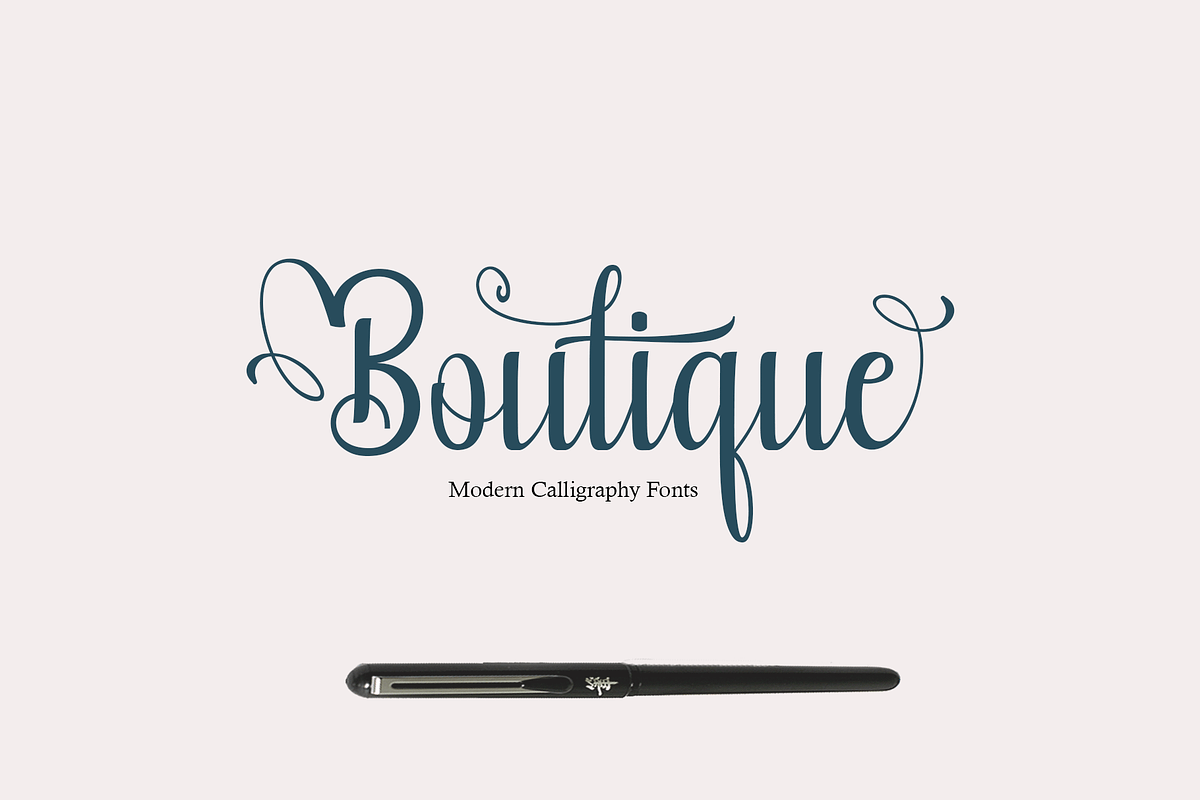 Boutique in Script Fonts - product preview 8