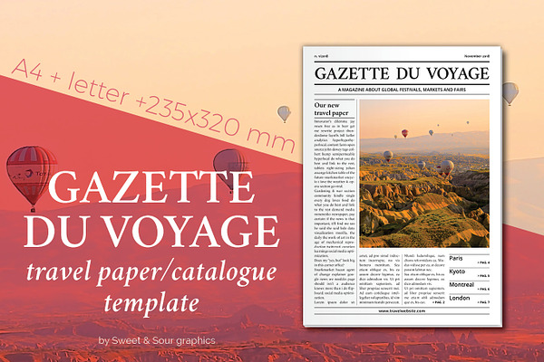 Gazette du Voyage paper/catalogue