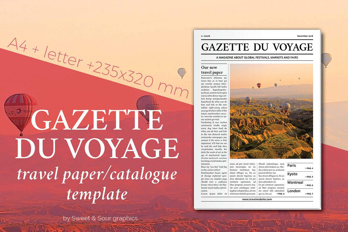 Gazette du Voyage paper/catalogue in Magazine Templates - product preview 8