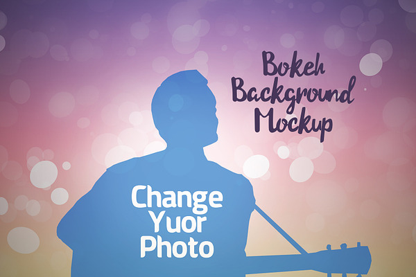 Mockup Bokeh Background