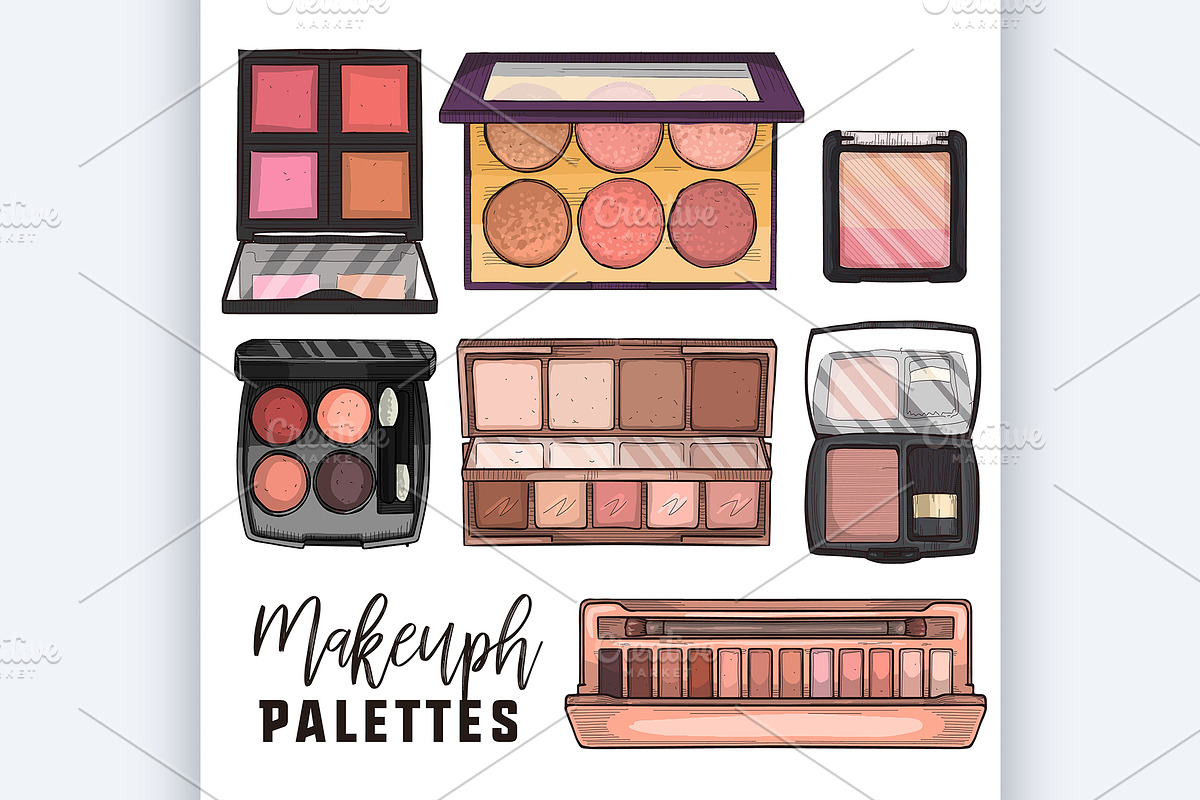 Color illustration of makeup product in Illustrations - product preview 8