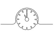 Clock with arrows icon on white